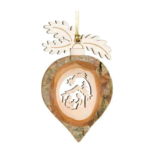 Droplet Nativity Scene in Natural Gardena Wood | 9 cm