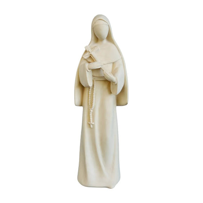 Saint Rita of Cascia Wooden Statue Carved | Modern Design Val Gardena