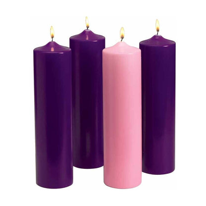 Advent Pillar Candles 3" x 12"