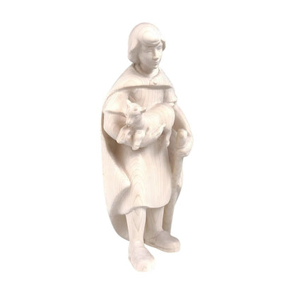 Shepherd with Lamb in Maple Wood