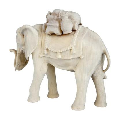 Elephant with Load in Maple Wood