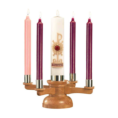 Oak Tabletop Advent Wreath