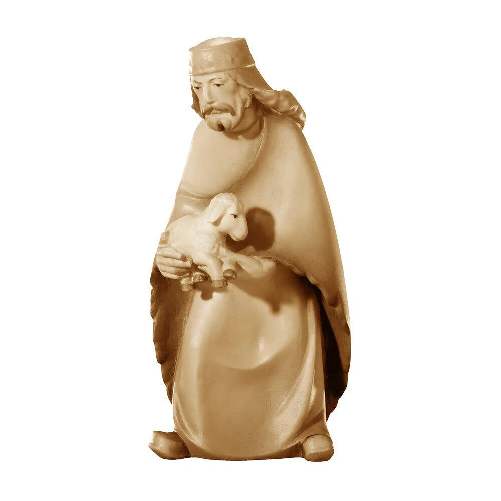 Shepherd with Lamb in Maple Wood