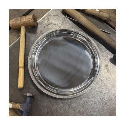 Large Celtic Rim Pewter Tray