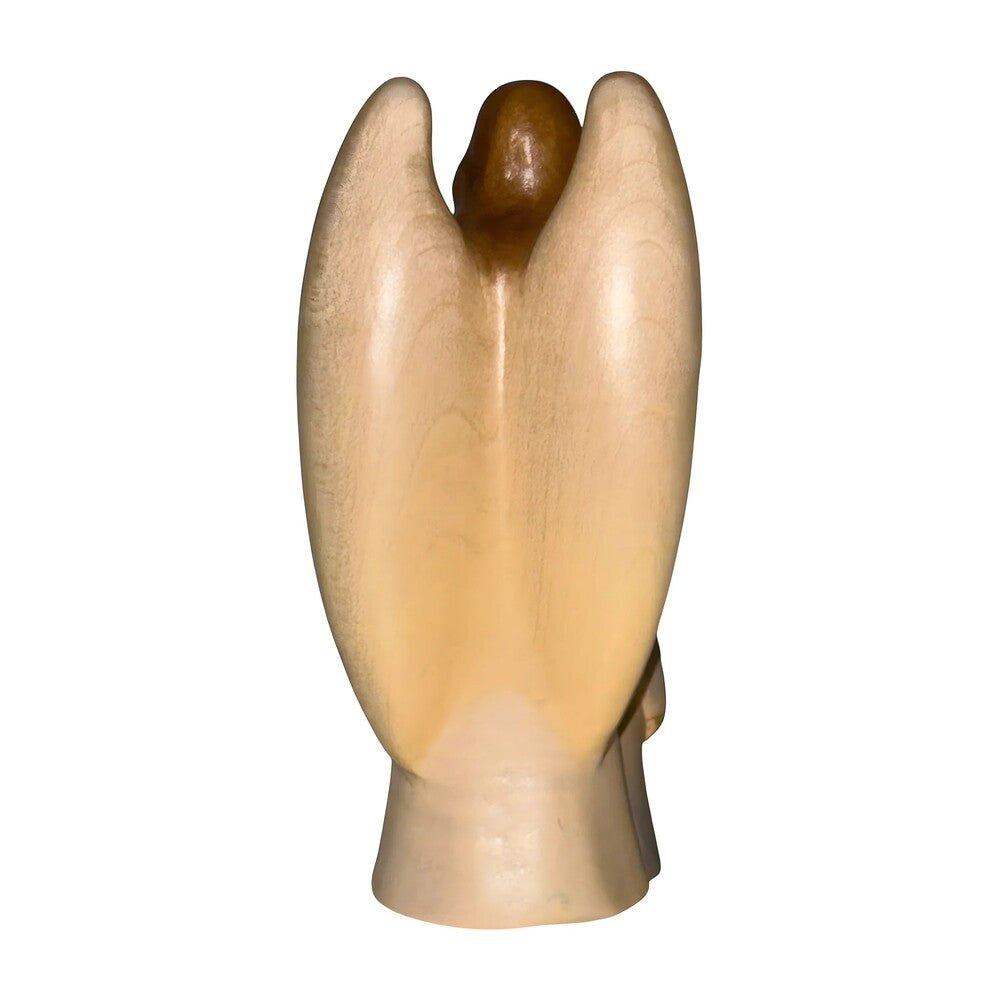 Guardian Angel with Children: Maple Wood Sculpture from Val Gardena