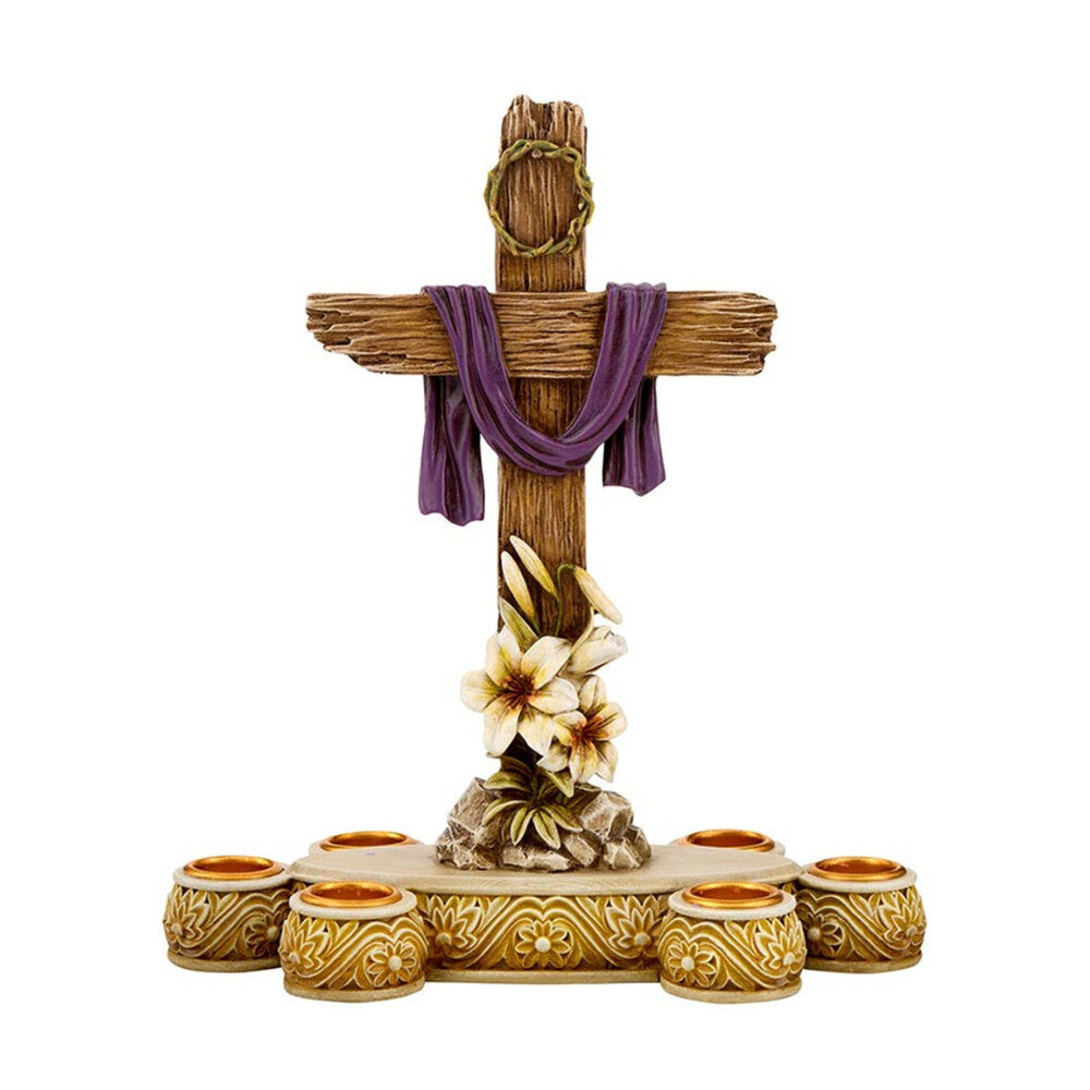 Lenten Cross Candleholder