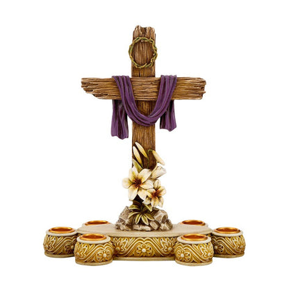 Lenten Cross Candleholder