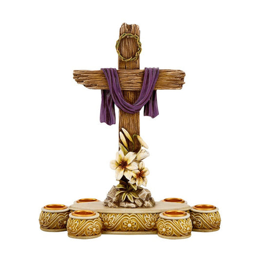 Lenten Cross Candleholder