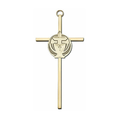 Communion 6" Metal Wall Cross 4695