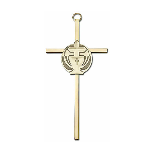 Communion 6" Metal Wall Cross 4695