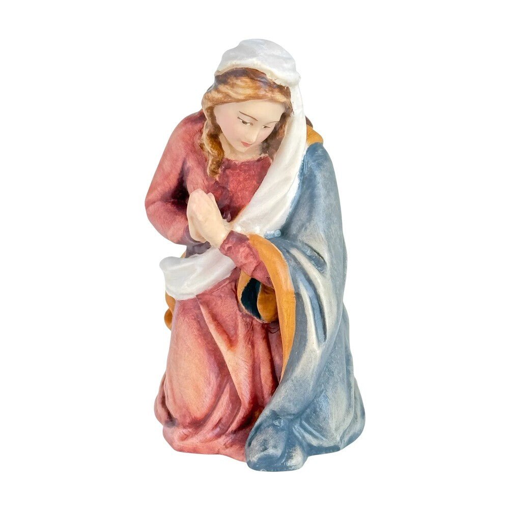 Kneeling Mary in prayer - Maple Wood