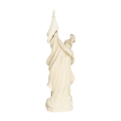 Hand-Carved Wooden Saint Florian Statue from Val Gardena