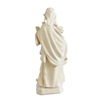 Saint Veronica: Hand-Carved Wood Sculpture from Val Gardena