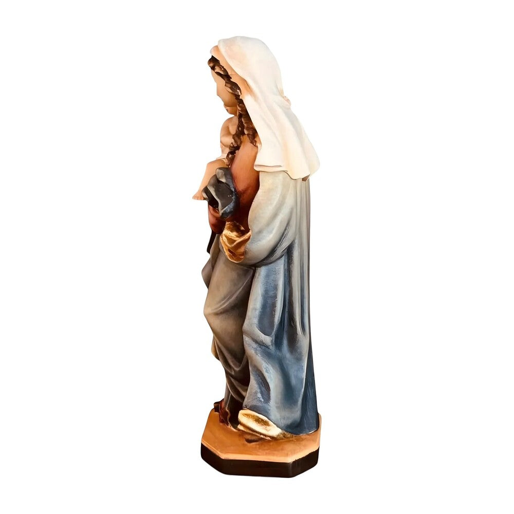 Statue Our Lady of Reverence carved in Val Gardena Wood