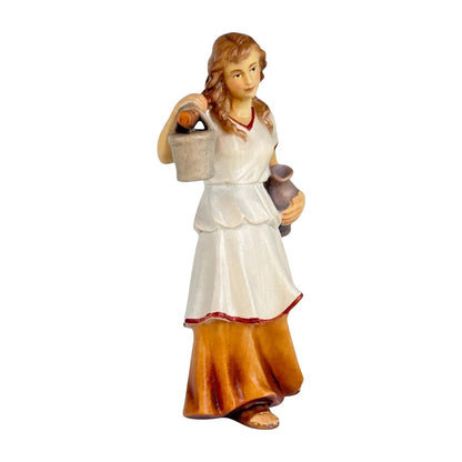 Shepherdess Carrying Water - Maple Wood