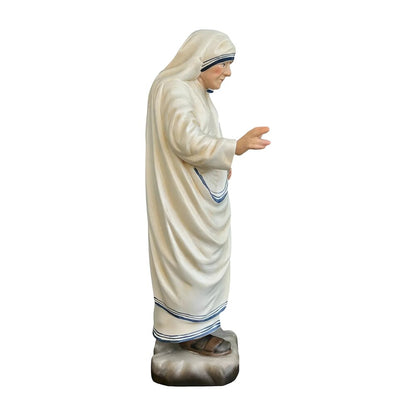 Saint Teresa of Calcutta Statue in Maple and Lime Wood Val Gardena