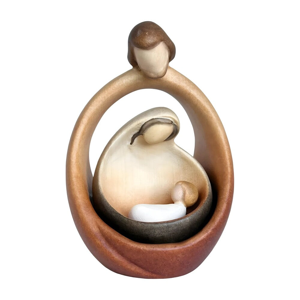 Sacred Family Modern Minimalist Nativity Scene - Wood Sculpture