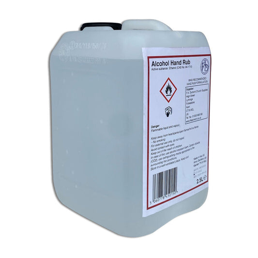 2.5ltr 80% Alcohol Hand Rub Sanitiser