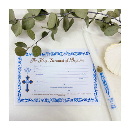 Three In One Baptism Candle