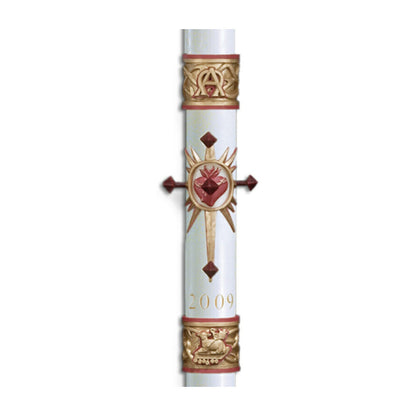 Sacred Heart Paschal Candle