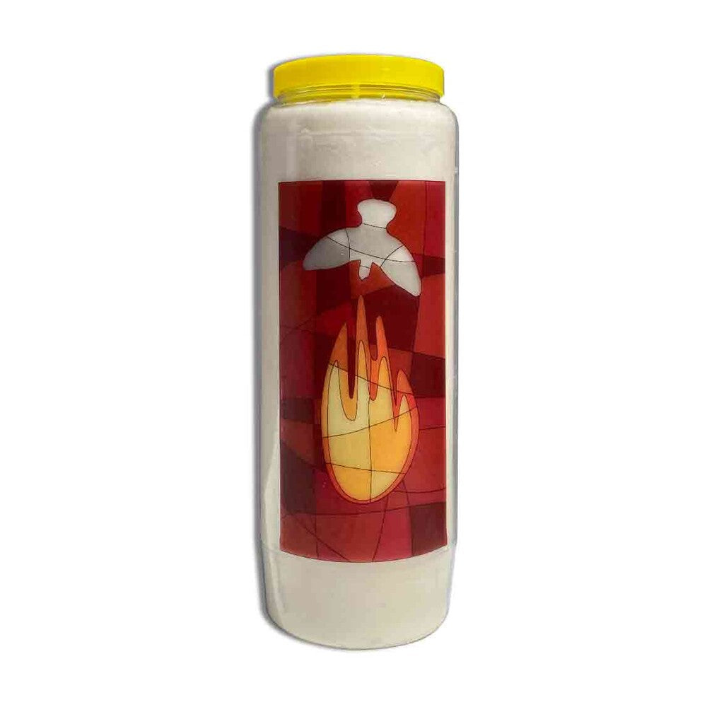 Pentecost Stained Glass Design, 9 Day Sanctuary Light
