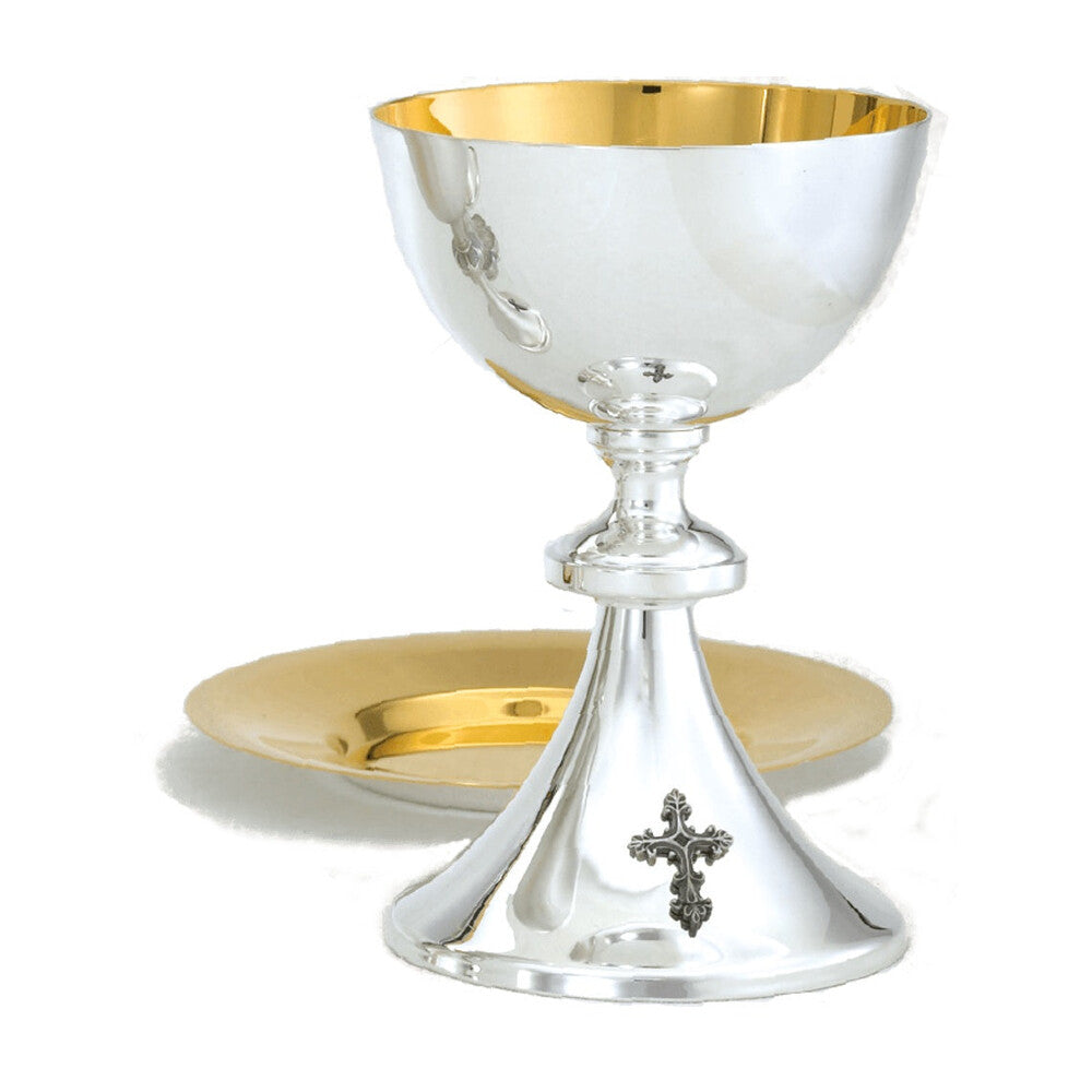 Chalice w/ 6 3/4" Well Paten Brite-Star Finish