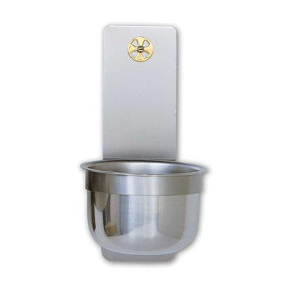 Stainless Steel Holy Water Stoup, Style K349B