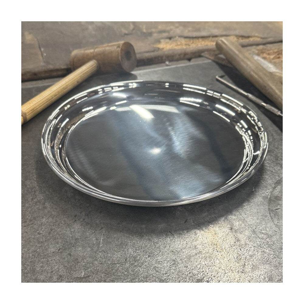 Large 300mm Round Pewter Tray