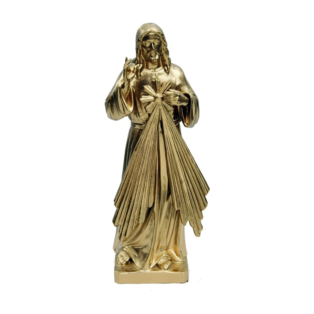 Resin Statue of Merciful Jesus Christ - Val Gardena Craftsmanship