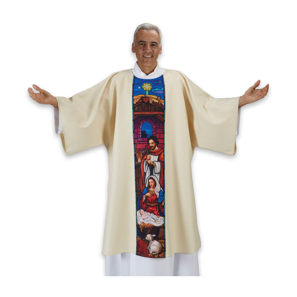Stained Glass Nativity Dalmatic