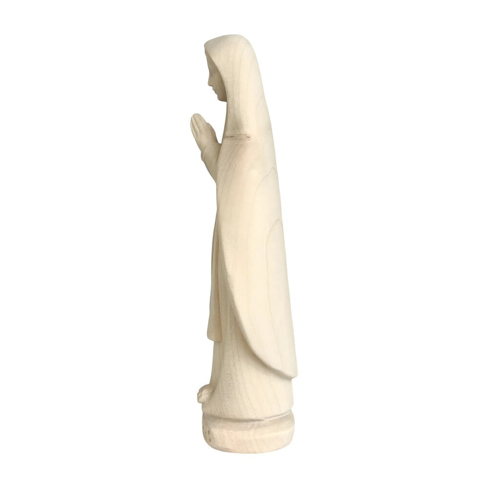 Our Lady of Lourdes Statue and Figurine in Hand-carved Val Gardena Wood
