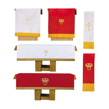 Three Piece Reversible Parament Set - Red/White