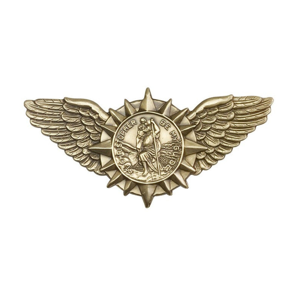 St. Christopher / Wings Visor Clip