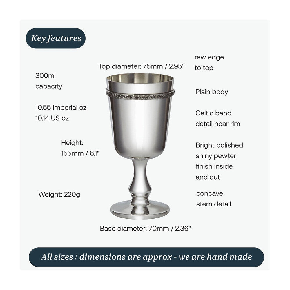 Pewter Celtic Band Chalice