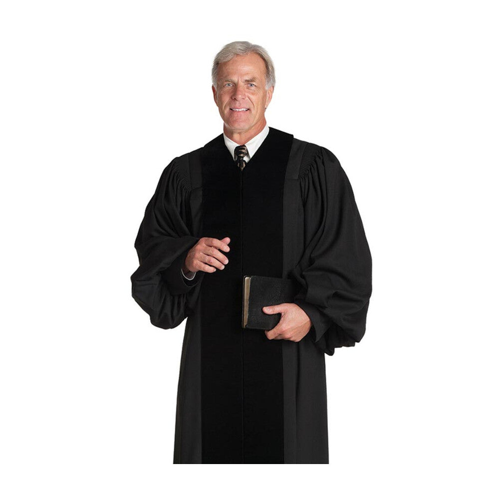 Velvet Geneva Pulpit Robe Black