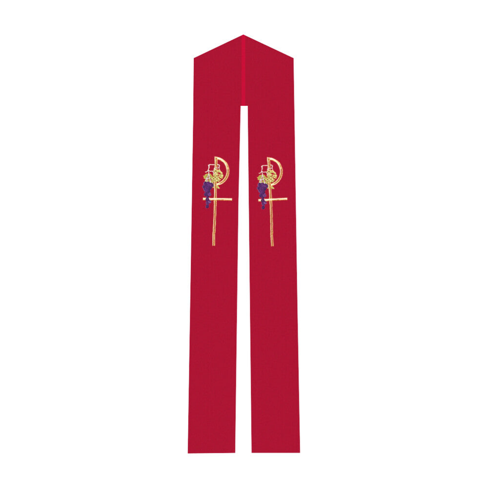 Chi Rho & Grapes Overlay or Deacon Stole