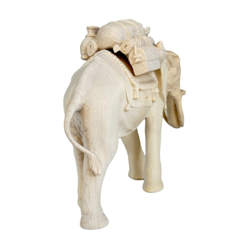 Elephant with Saddle - Maple Wood