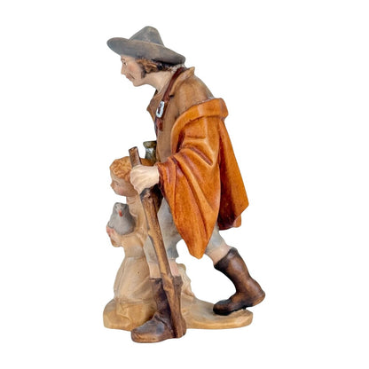 Shepherd and Child with Dove - Maple Wood