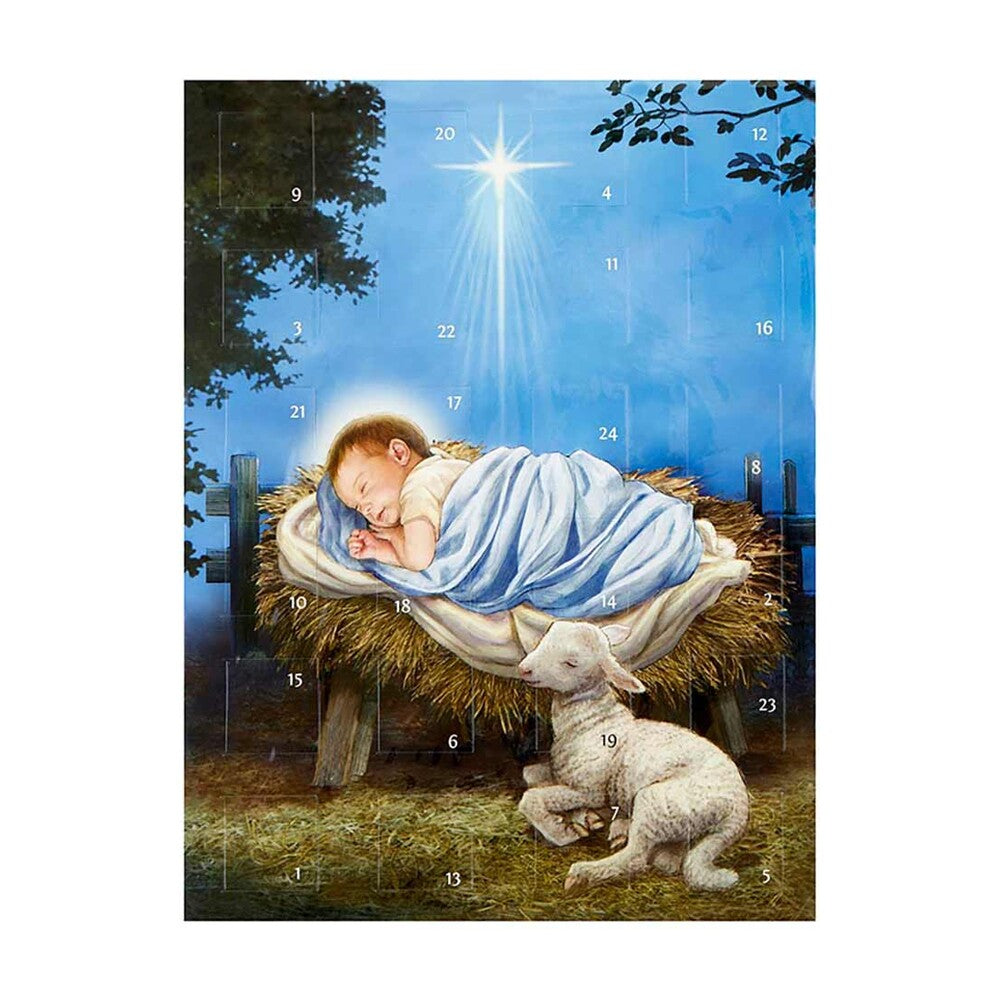 Baby Jesus with Lamb Advent Calendar