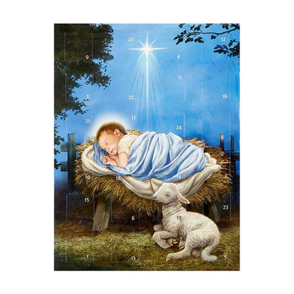 Baby Jesus with Lamb Advent Calendar