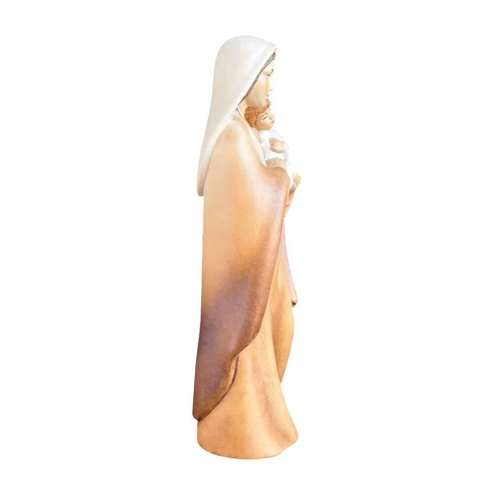 Modern Madonna and Child Sculpture in Maple and Lime wood Val Gardena