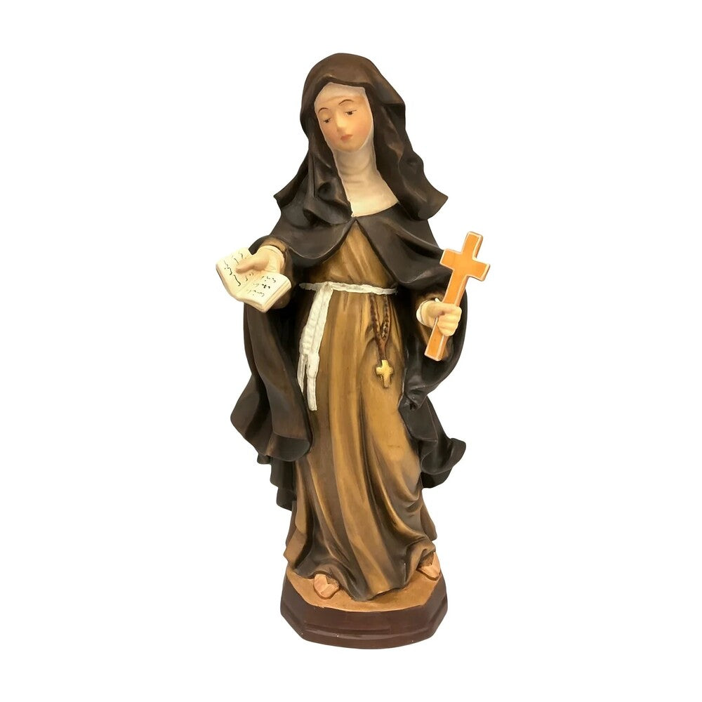 Sculpture of Saint Louise de Marillac in Val Gardena Wood