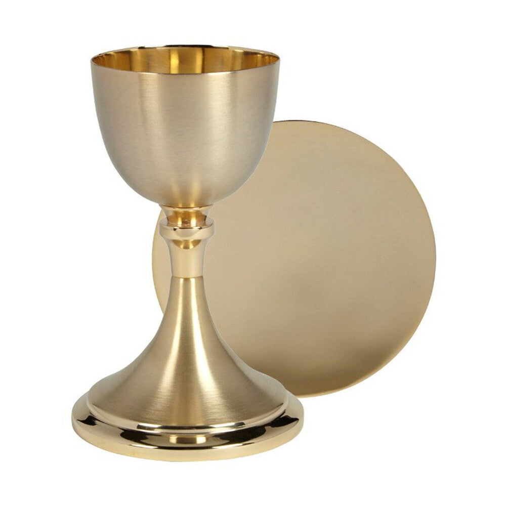 Bright Cut Chalice and Paten Set