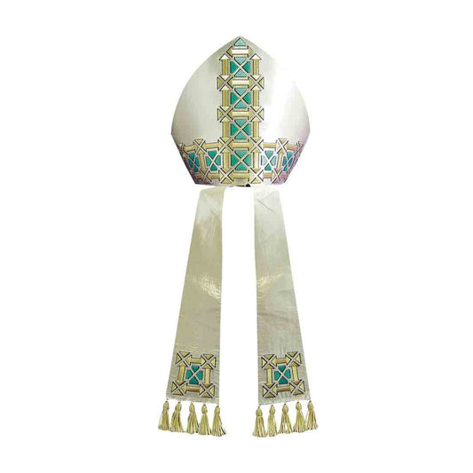 Lurex Gold Embroidered Mitre - PBM25