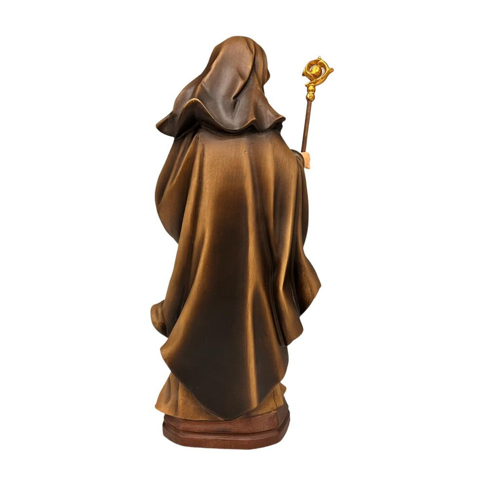 Santa Agnese di Montepulciano: Artisan Carved Wood Sculpture Val Gardena