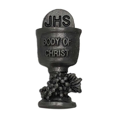 Body of Christ Silver Chalice Lapel Pin