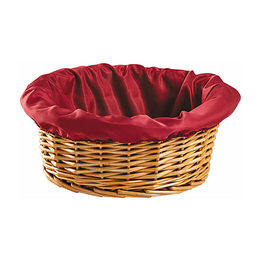 Woven Reed Round Offering Basket Without Handle