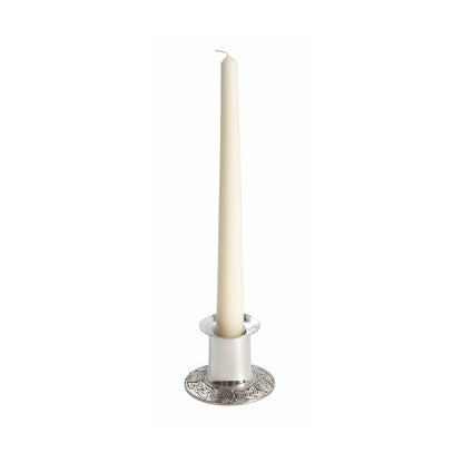 Small Celtic Pewter Candle Holder