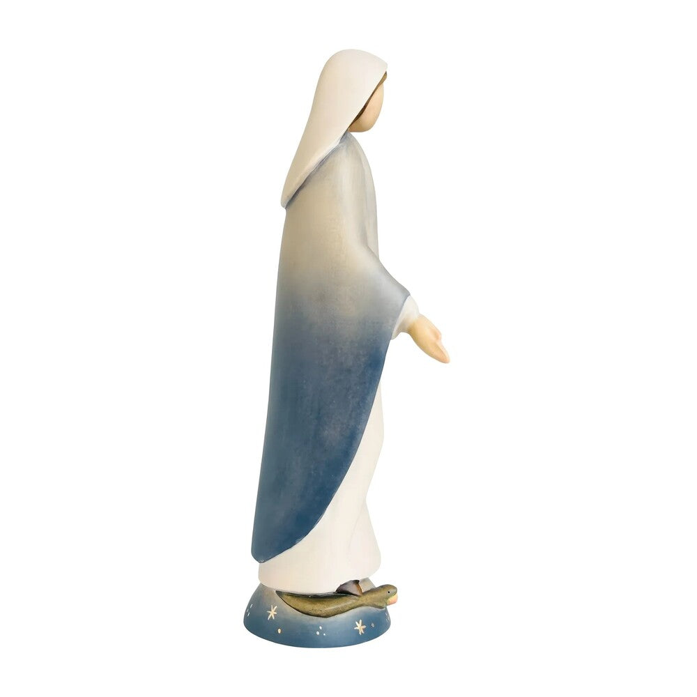 Modern Miraculous Madonna – Val Gardena Wood Carving