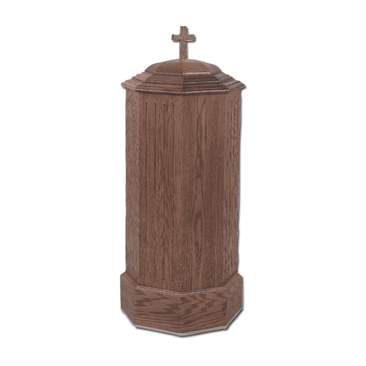 Oak Baptismal Font, Style WR1100